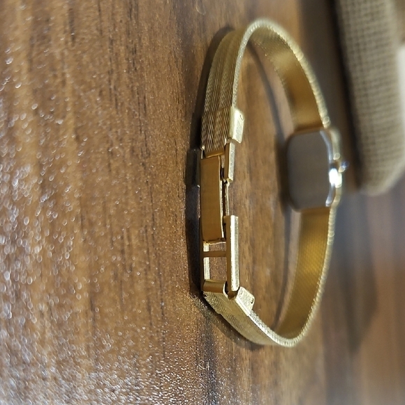 Vintage Lucian Piccard Goldtone Women\'s Watch with Crystal Detailing main image 8
